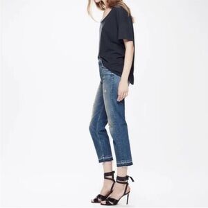 NWT MOTHER “ The Tomcat” Undone Hem. Wash color: Playing Dirty. Size: 24.